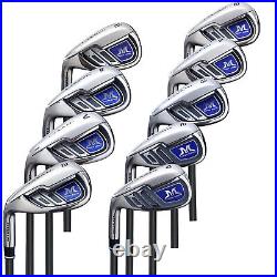 MAZEL Single Length Golf Iron Set For Iron 4.5.6.7.8.9. PW. AW. SW &Golf Club