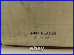 MB495 Steel Shot Blaster Machine Shot Blast Replacement Blades 8-Blade Set