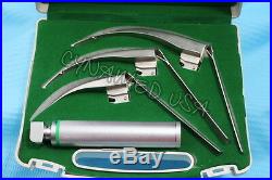 Precise Canada McCoy Flexi-Tip Fiber Optic LED Laryngoscope Set - Blades 1,2,3,4,5 & Handle