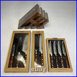 MESSERMEISTER (10 PIECE) Avanta Pakkawood Knife Set Brazilian Brown L8000-10S