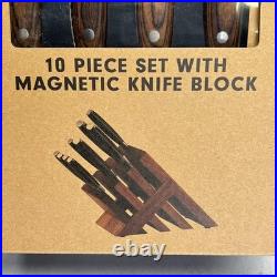 MESSERMEISTER (10 PIECE) Avanta Pakkawood Knife Set Brazilian Brown L8000-10S