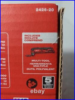 MILWAUKEE M12 OSCILLATING MULTI-TOOL ONLY #2426-20 With New 5 Piece Blade Set