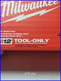 MILWAUKEE M12 OSCILLATING MULTI-TOOL ONLY #2426-20 With New 5 Piece Blade Set
