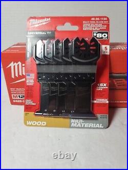 MILWAUKEE M12 OSCILLATING MULTI-TOOL ONLY #2426-20 With New 5 Piece Blade Set
