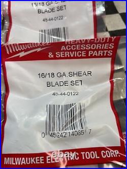MILWAUKEE Shear Blade Set, 48-44-0122, 48440122, LOT OF 20, ShipSameDay#1654T