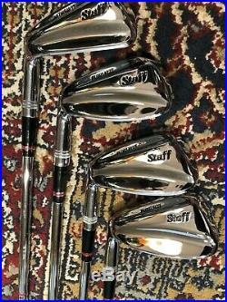 MINT LH Left Hand Wilson Staff 80's Red B Forged Blade Golf Clubs Irons set 3-PW