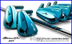 MIZUNO PRO 221 Limited Edition BLUE 4-P Iron Set DG Tour Issue Steel Shaft S200