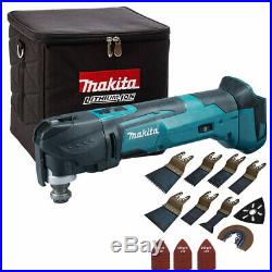 Makita DTM51Z 18V Oscillating Multitool in Cube Bag & 39 Pieces Accessories Set