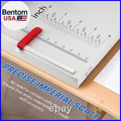 Manual Creasing Machine 18'' with Positioning Blocks, Imperial Scale, 70-450G Th