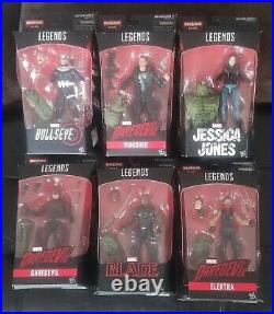 Marvel Legends Baf Man-thing Set Daredevil Punisher Blade Jessica Jones Netflix