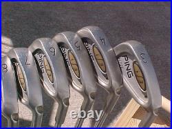 Matching #s PING I3 Blade Black Dot Golf Clubs Irons Set 3-PW UW SW w New Grips