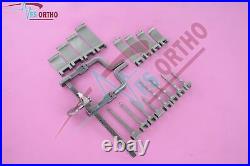 McChuloch Hinged Arms Retractor Set with 16 PCs Blades + Retractor Orhopedic
