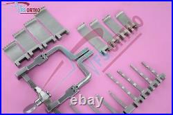 McChuloch Hinged Arms Retractor Set with 16 PCs Blades + Retractor Orhopedic