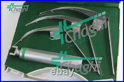 Mccoy Flexi-Tip Fiberoptic Led Laryngoscope Medium Handle Blade Size 2&3&4 Set