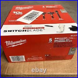 Milwaukee Plumbers Selfeed Bits Set Blade Feed Screw Tool Switchblade 5 PCS- NEW