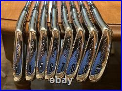 Mint DUNLOP SEVE BALLESTEROS LIMITED SET FORGED BLADE DYNALITE GOLD R300 3-PW