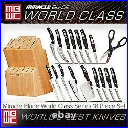 Miracle Blade World Class Series 18 Piece Set Including Knife Block