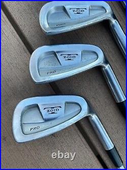 Mizuno T-ZOID PRO Iron Set 3-9, PW Steel Regular Flex R300 RH Brand New Grips