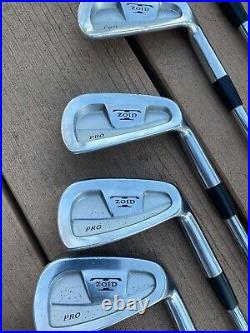Mizuno T-ZOID PRO Iron Set 3-9, PW Steel Regular Flex R300 RH Brand New Grips
