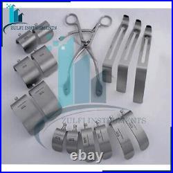 Mod Kolbel Retractor Kolbel blades New Surgical Set with 3 middle blades 12