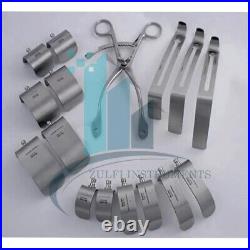 Mod Kolbel Retractor Kolbel blades New Surgical Set with 3 middle blades 12