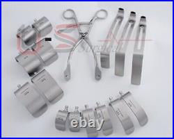 Modified Kolbe New Retractor Set, with 3 middle blades + 12 Kolbe blades
