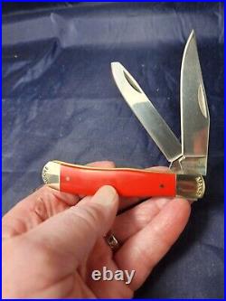 Moore Maker USA Set of 4 3202EB Trapper Knives Red, White, Blue and Yellow NIB