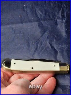 Moore Maker USA Set of 4 3202EB Trapper Knives Red, White, Blue and Yellow NIB