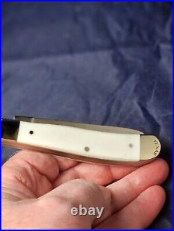 Moore Maker USA Set of 4 3202EB Trapper Knives Red, White, Blue and Yellow NIB