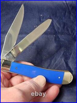 Moore Maker USA Set of 4 3202EB Trapper Knives Red, White, Blue and Yellow NIB