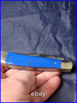 Moore Maker USA Set of 4 3202EB Trapper Knives Red, White, Blue and Yellow NIB