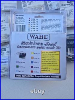 NEW! Andis CeramicEdge UltraEdge & Wahl Clipper Blades Set + Stainless Combs
