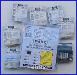 NEW! Andis CeramicEdge UltraEdge & Wahl Clipper Blades Set + Stainless Combs