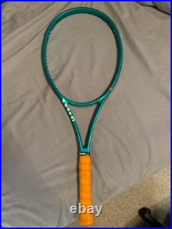 NEW & CUSTOM Wilson Blade V10 18x20 4 1/4 Premium Leather w BONUS Luxilon Set