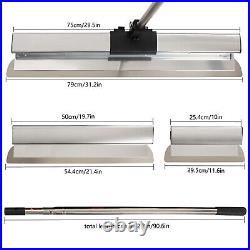 NEW Drywall Skimming Blade Set 12/22/32in withExtension Pole High-quality Silver