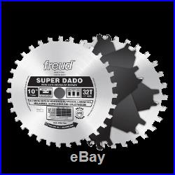 NEW Freud SD510 10 32 TEETH Super Dado BLADE Set WITH CARRY CASE SALE