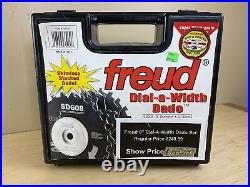 NEW IN CASE Freud SD608 8 Dial-A-Width STAKES Dado SET Blades New