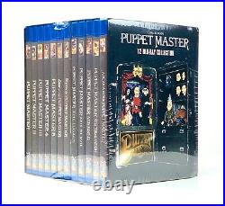 NEW Puppet Master Blu-ray 12 Disc Collection Box Set Blade Pinhead Six-Shooter