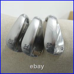 NEW TaylorMade Milled Grind Chrome 3pcs Wedge Set 50/54/58 Flex-S KBS 105 Steel