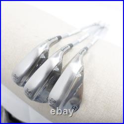 NEW TaylorMade Milled Grind Chrome 3pcs Wedge Set 50/54/58 Flex-S KBS 105 Steel