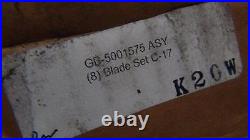 NEW Wheelabrator GB-5001575ASY (8) Blade Set C-17 NEW Sealed in Box