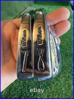 NICE VTG! Wilson Andy Bean Tour 3-P Iron SetRegular Flex SteelNEW GRIPS6i=37