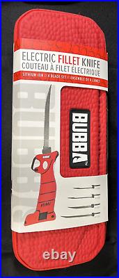 New Bubba Electric Fillet Knife Lithium-ion 4 blade set with case