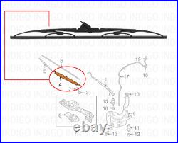 New Genuine Jaguar Front Windshield Wiper Blade Assembly (COMPLETE SET)