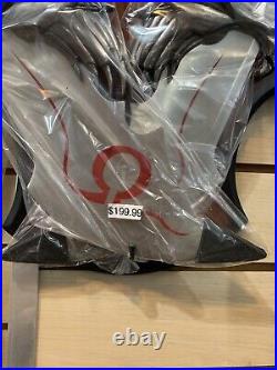 New God Of War Twin Blade Short Sword Dagger Set w Wall Plaque Chain Linked
