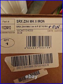 New Srixon Zx4 MKII iron set 4-AW KBS Tour Lite reg Flex Steel