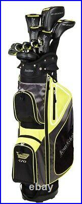 New Tour Edge Golf Bazooka 470 Black Complete Set With Bag Grap Regular Flex