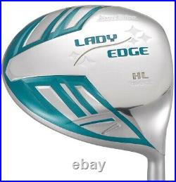 New Tour Edge Golf LH Lady Edge Complete Set WithBag Turquoise/Whit Petite (Left)