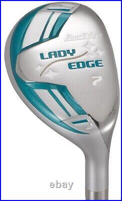 New Tour Edge Golf LH Lady Edge Complete Set WithCart Bag Turquoise/Whi +1 (Left)