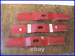 New Vintage Yazoo 42 Mower Deck 3pc Blade Set YR42 LH Chute Discharge 206-742